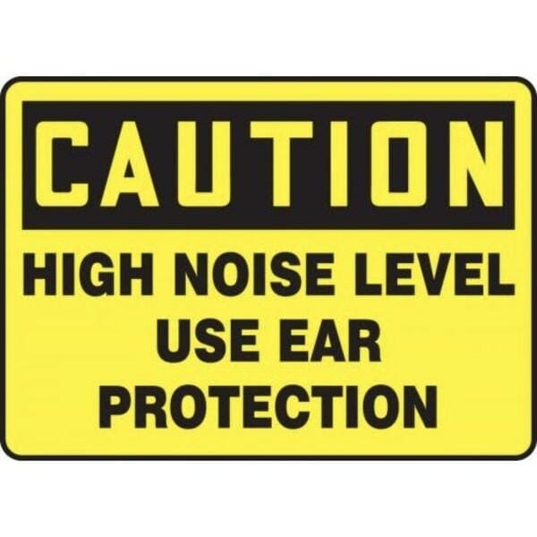 Accuform OSHA CAUTION Safety Sign HIGH NOISE MPPE942XV MPPE942XV - main